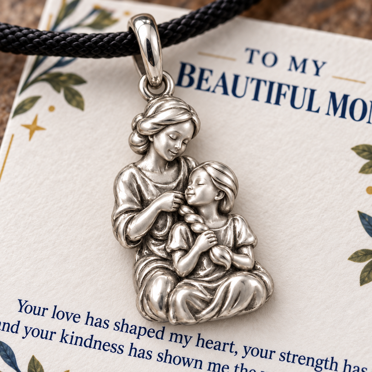 Braided Love Forever Grateful Daughter Charm | macro | 373694b91e5019f4430e27f276c928c02a706b2719f5fc3a60c36905da4c1783