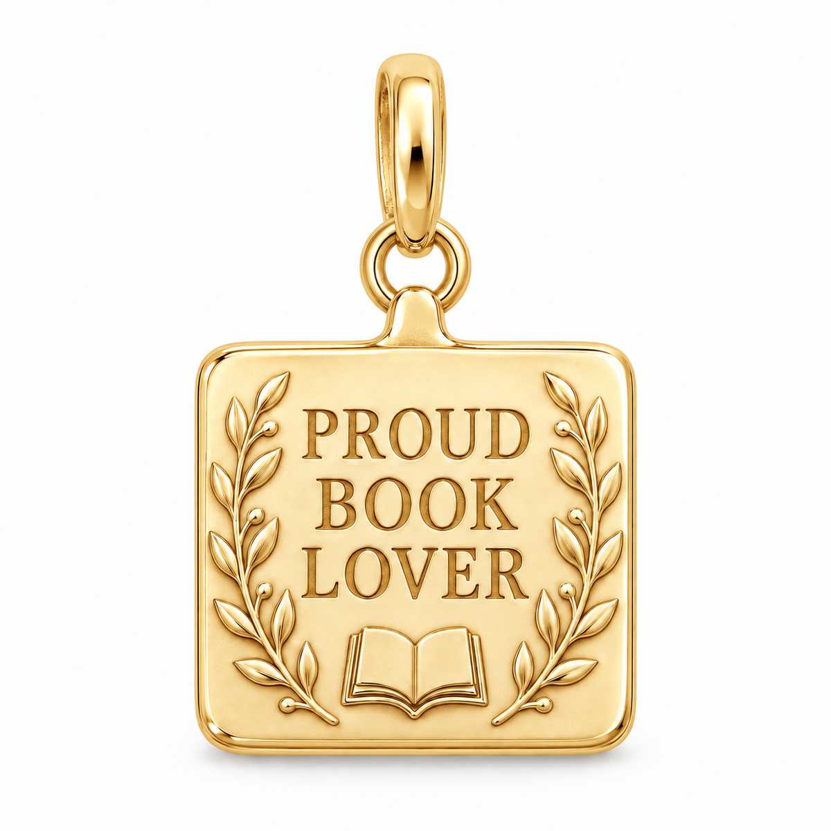 Proud Book Lover Charm | gold | 6a5dbe4a8310afd3c96a584011001e907bd8ef472bae414ddff51bd3fe0b5dd6