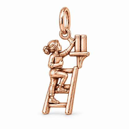 Library Ladder Reader Charm | rose | 6cf6cf4f40e00070d8838044349c1e9cb57c13eec9331ee1141dfe2d2af54eca