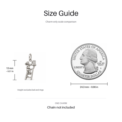 Library Ladder Reader Charm | size | 9022ea5843363c35faaf04615811924071b504a7407baf43277d13072e69f9c8