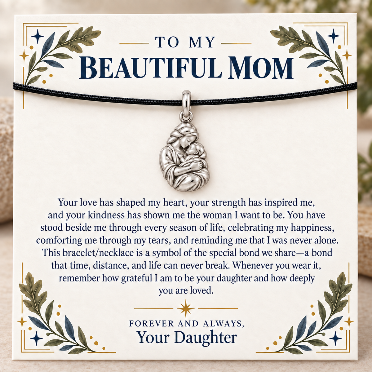 Mother's Embrace Forever Grateful Daughter Charm | main | 0538aeb01e29a57e3e5bcad6c6895657d9d5f6cedca9874f689a90504c6e55ca