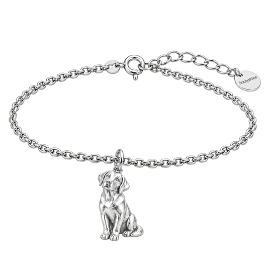 Labrador Retriever charm bracelet — Silver