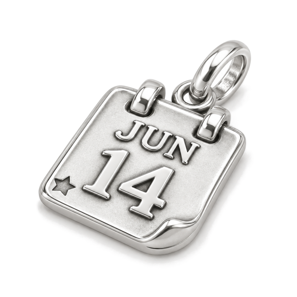 Special Date Calendar Charm — Silver Super Macro | charm-topics-remaining-444-2026-09-14 | topic-254