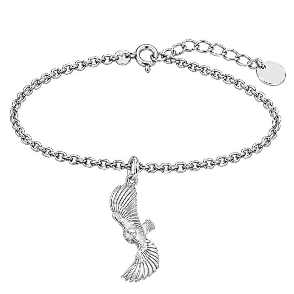 Spirit in Flight Charm Bracelet Set – silver, front view