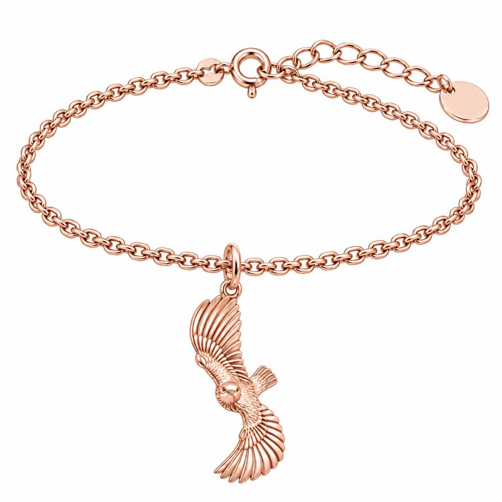 Spirit in Flight Charm Bracelet Set – rose gold, front view