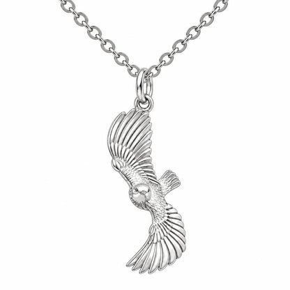 Spirit in Flight Charm Necklace Set – silver, front view