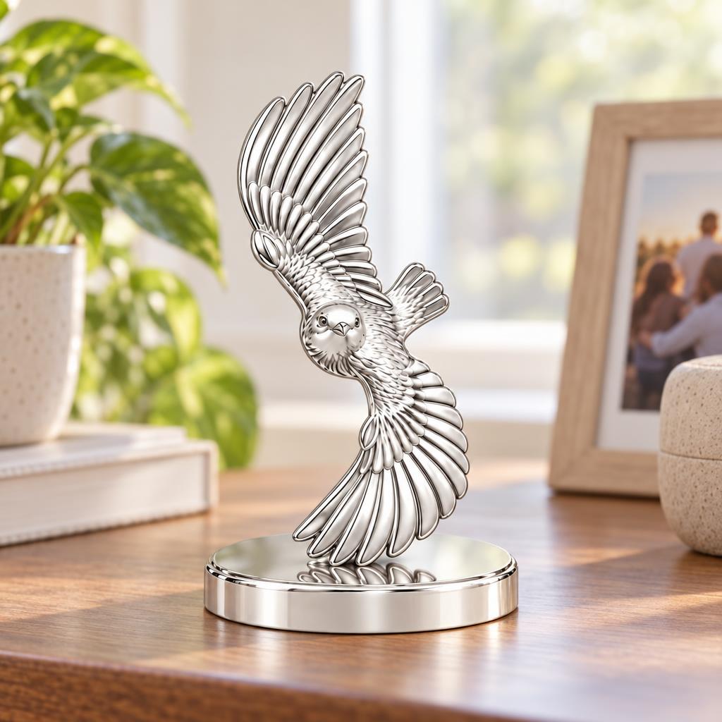 Spirit in Flight Keepsake Plaque – worn / in use
