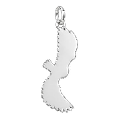 Spirit in Flight Keepsake Plaque – back of the charm, engraving area