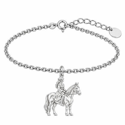 Spirit of the Ride Charm Bracelet Set – silver, front view