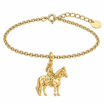 Spirit of the Ride Charm Bracelet Set – 18K gold, front view