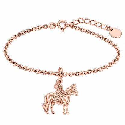 Spirit of the Ride Charm Bracelet Set – rose gold, front view