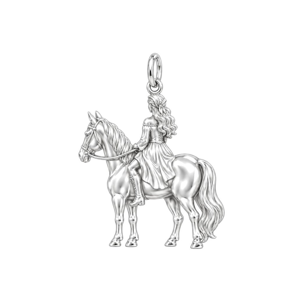 Spirit of the Ride Charm Keychain – back of the charm, engraving area