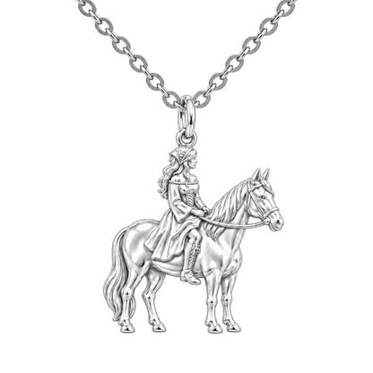 Spirit of the Ride Charm Necklace Set – silver, front view