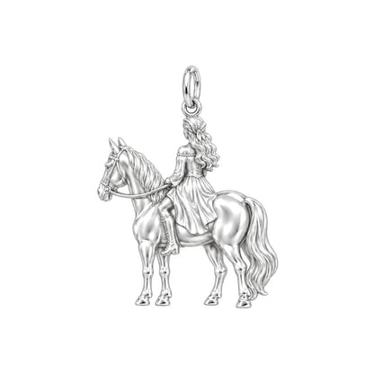 Spirit of the Ride Charm Necklace Set – back of the charm, engraving area