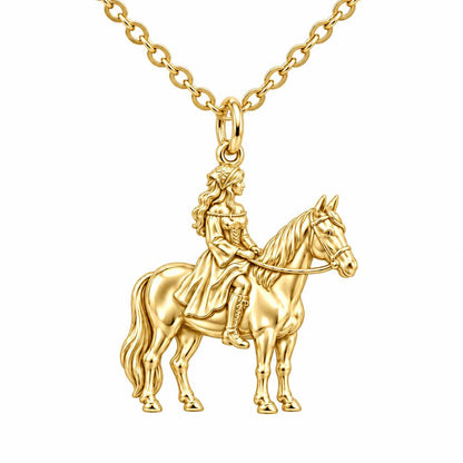 Spirit of the Ride Charm Necklace Set – 18K gold, front view