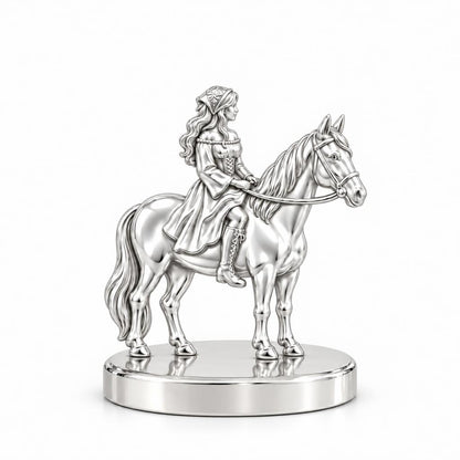 Spirit of the Ride Keepsake Plaque – silver, front view