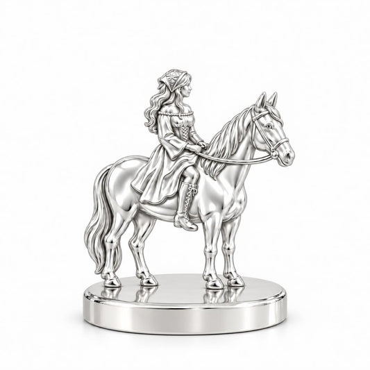 Spirit of the Ride Keepsake Plaque – silver, front view