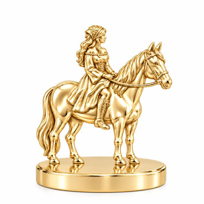 Spirit of the Ride Keepsake Plaque – 18K gold, front view