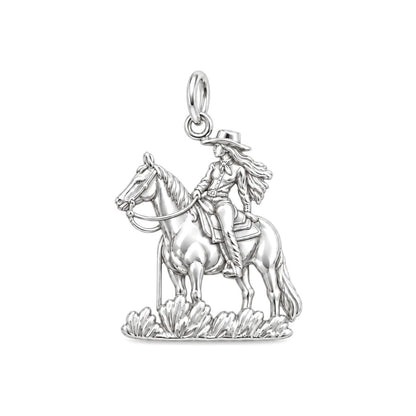 Spirit of the Trail Cowgirl Charm and Polyester Cord Bracelet Set