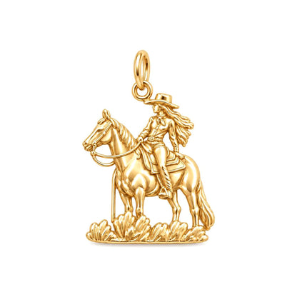 Spirit of the Trail Cowgirl Charm and Polyester Cord Bracelet Set