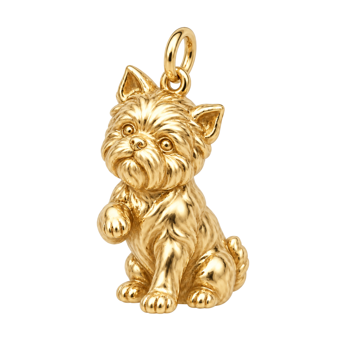 Affenpinscher — Forever My Baby Charm — Gold