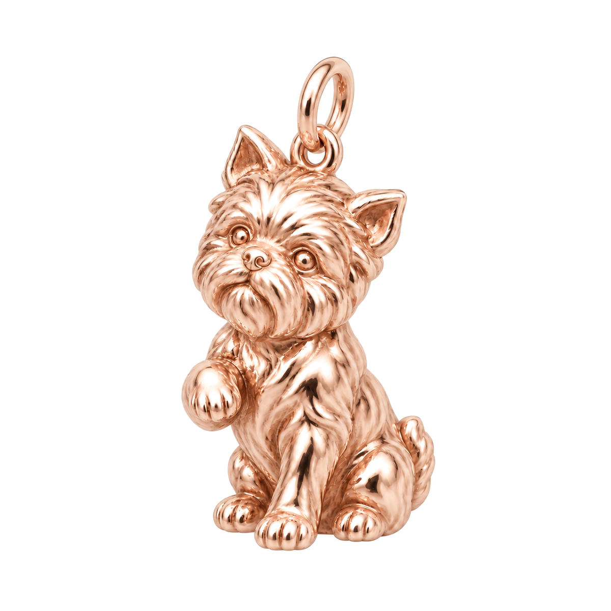 Affenpinscher — Forever My Baby Charm — Rose Gold