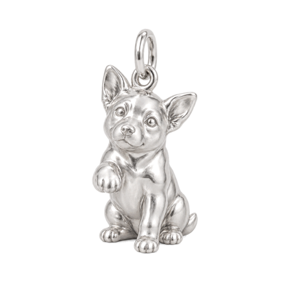 Australian Cattle Dog — My Baby Charm and Polyester Cord Bracelet Set — Silver