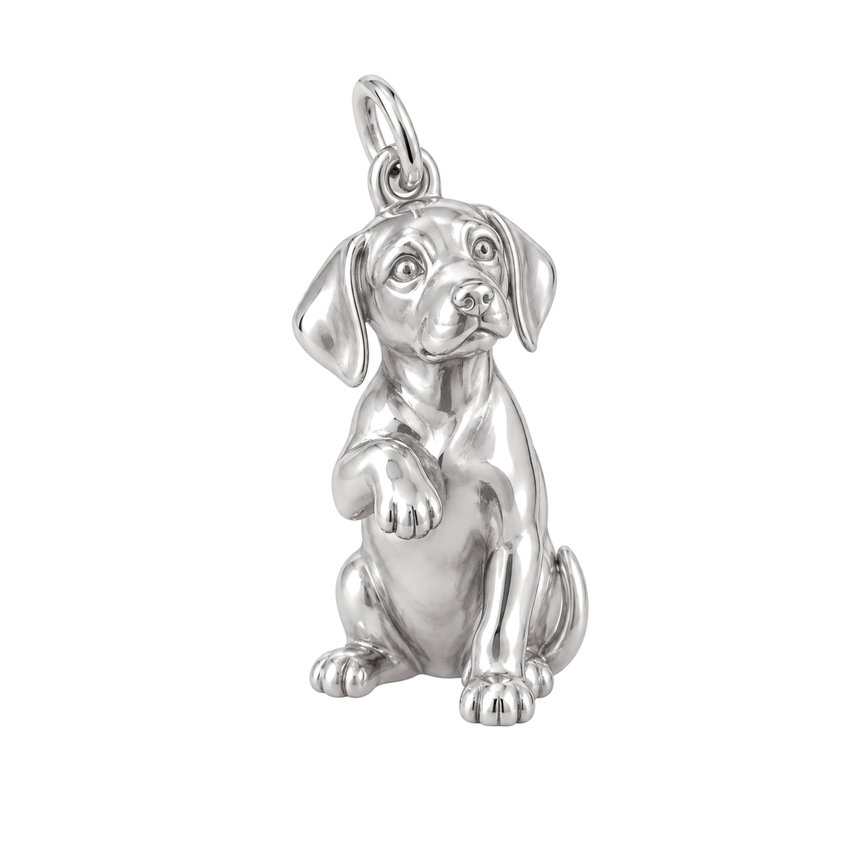 Rhodesian Ridgeback — My Baby Charm and Polyester Cord Bracelet Set — Silver