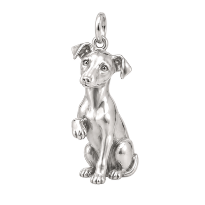 Whippet — My Baby Charm and Polyester Cord Bracelet Set — Silver