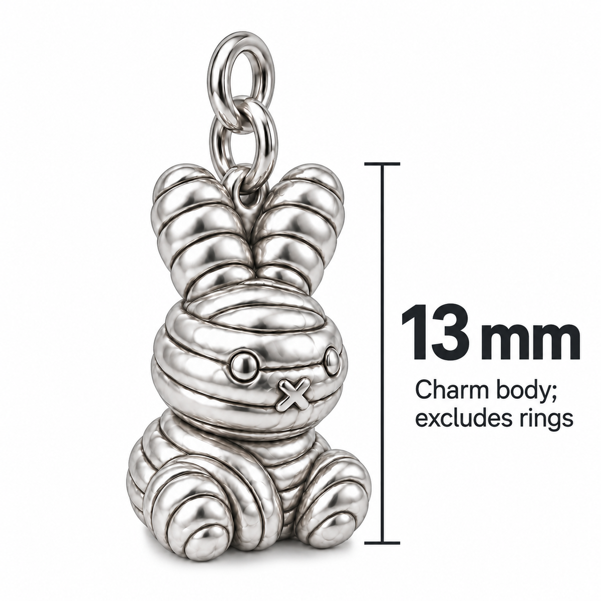 Amigurumi Bunny Crochet Charm | size | 4444a964ed34c96807b9eb75d328df4b7313101200a929e7cebae1510e478652