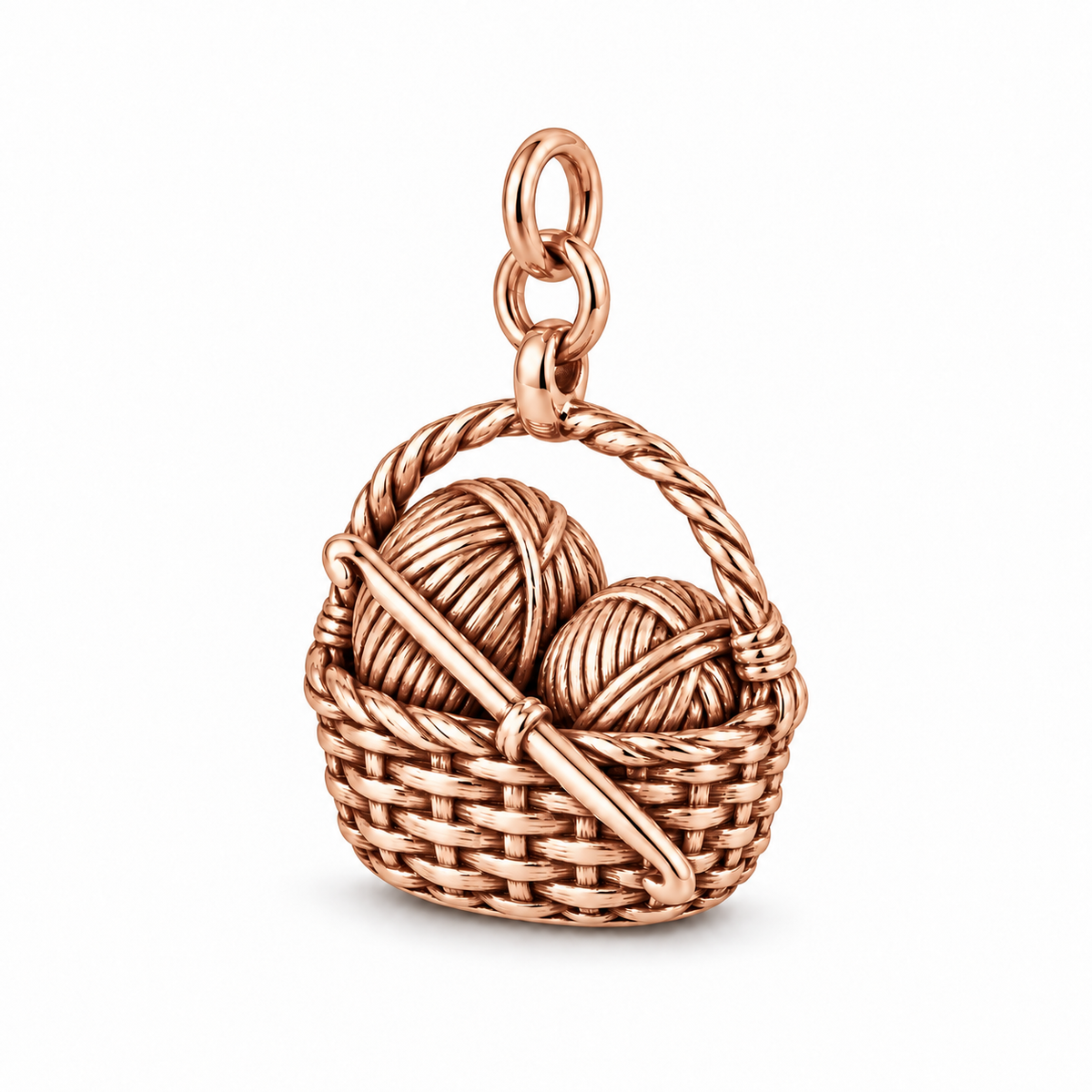 Crochet Project Basket Charm | rose | ea8b4cff89dd4903e67ef6ffe41664aff9ad0ebd3030fe76a95e89c16058b9fa