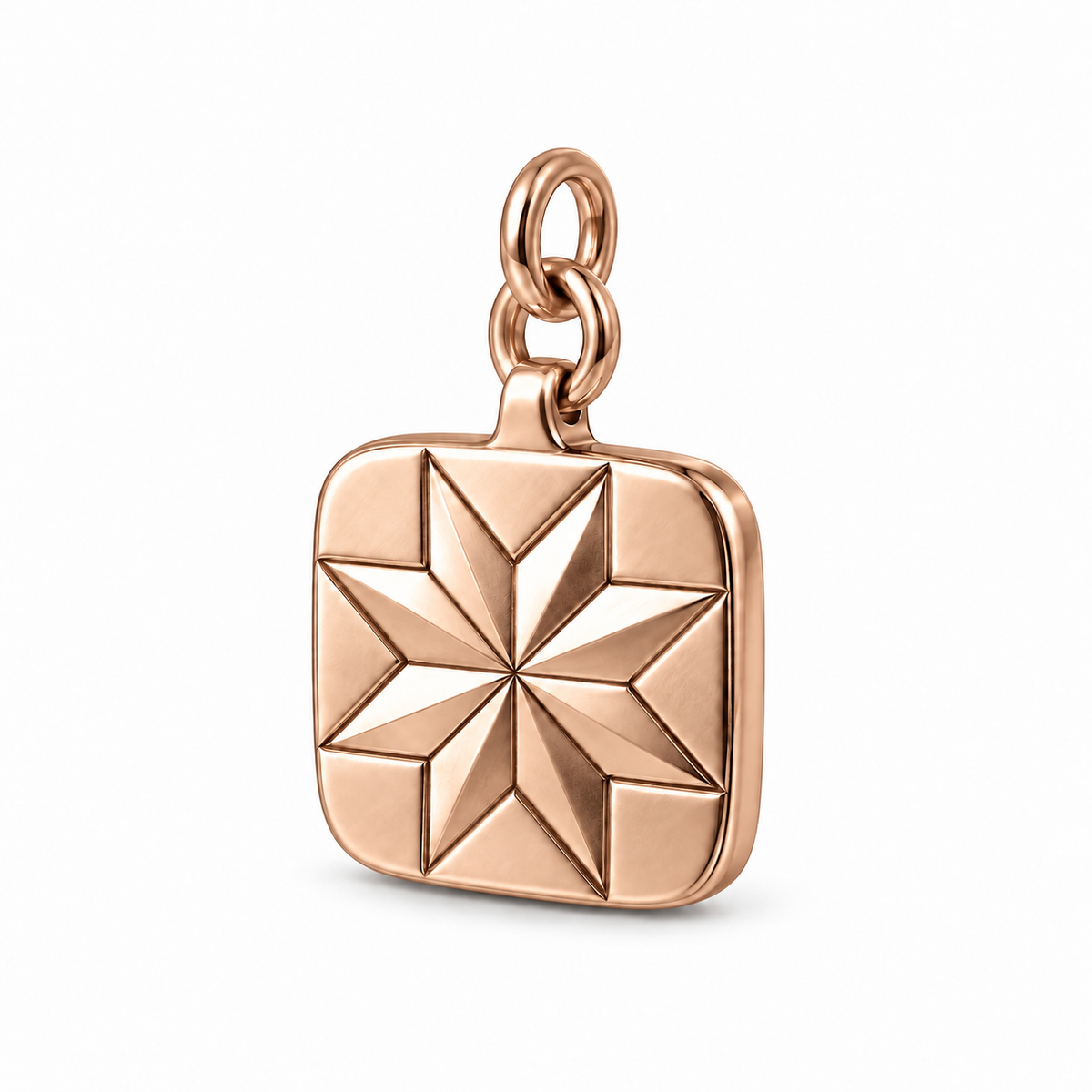 Patchwork Star Quilt Block Charm | rose | dde23dbfe19a9f1395419d8afdea3b41cb85c32e0adc84ed85755cf539a1be57