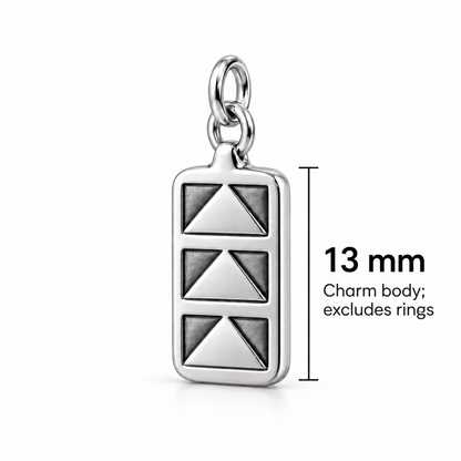 Flying Geese Quilt Trail Charm | size | 2393230ef7d5c765227551247326531a8a0777022e8bcb1e5e9a640a55dd83b9