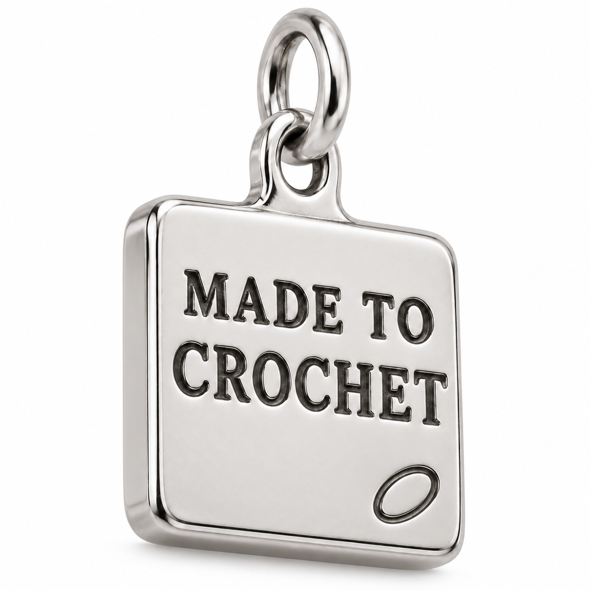 Made to Crochet Engraved Charm | macro | 3e5c8234ef0e4e0f656fef792097be596cac9622f8eedfe41f4f8383e065e5bc