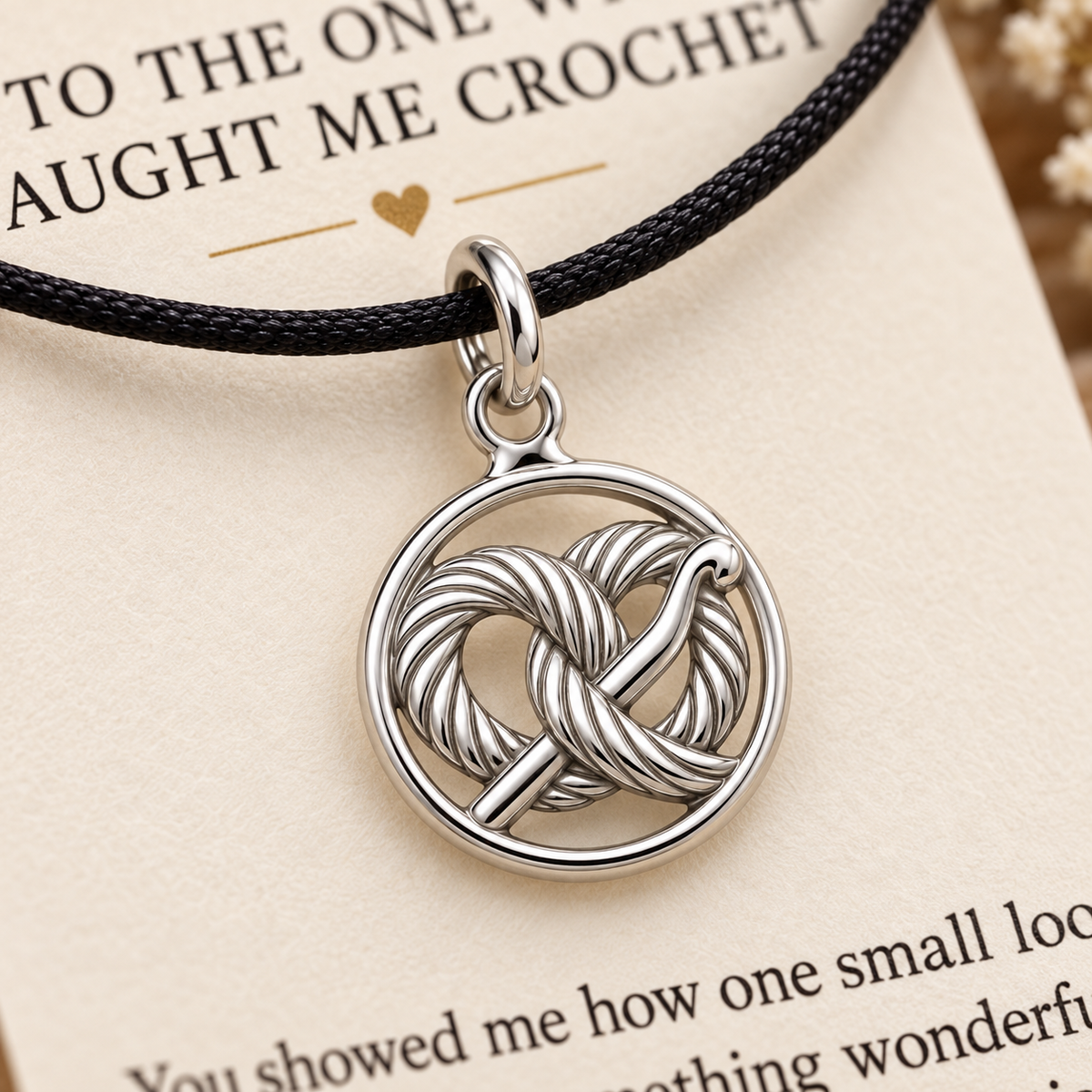 Crochet Mentor Loop Charm Gift | macro | 0526b1f470737617d03a5bc10d3d0c905fbe6b2098e79df6ec4b0791e0111dc7