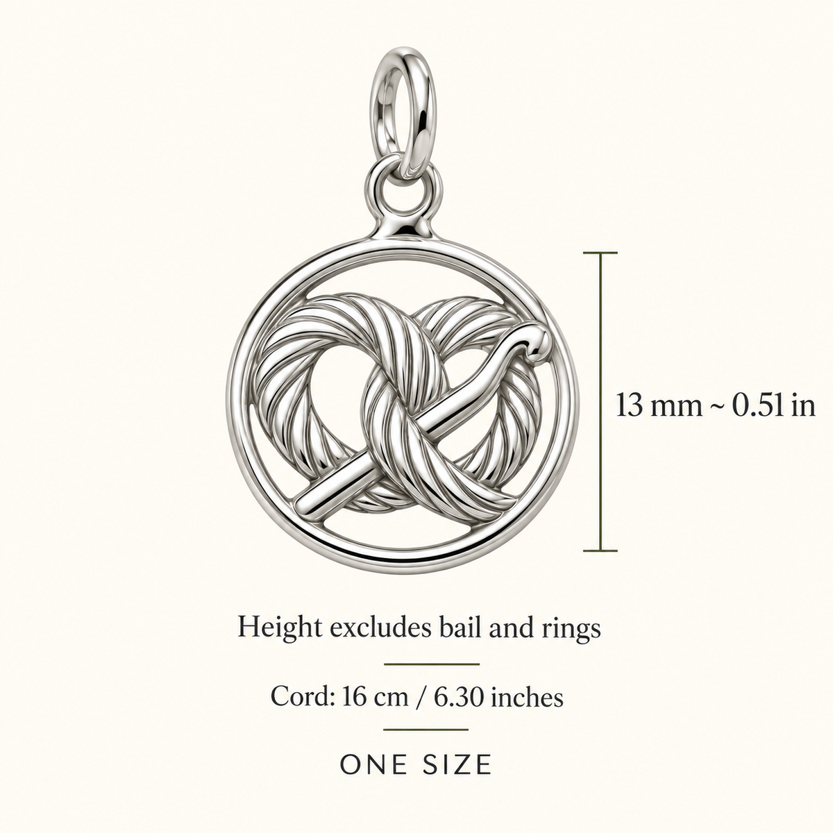 Crochet Mentor Loop Charm Gift | size | 6200ab954d3da8e0790b80fa8a5e110bd07dde50e55ddba434ac0cc19db4382d