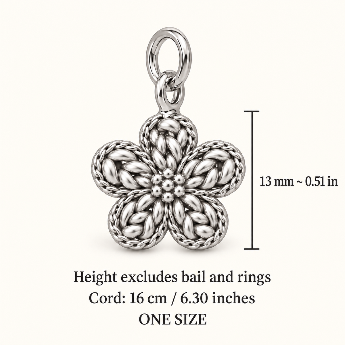 Crochet Friend Flower Charm Gift | size | 5bde2d7edb2872bf4b6b44c67464b889cd25afbe5a36f5191a0b32cd5083d8dc