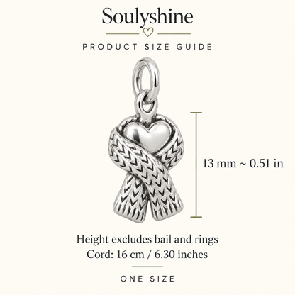 Mum Knit Scarf Heart Charm Gift | size | 60505dc21f4ec410acd32d0361f38a9504f1066d3703e4a98c3e7005f4ef3941