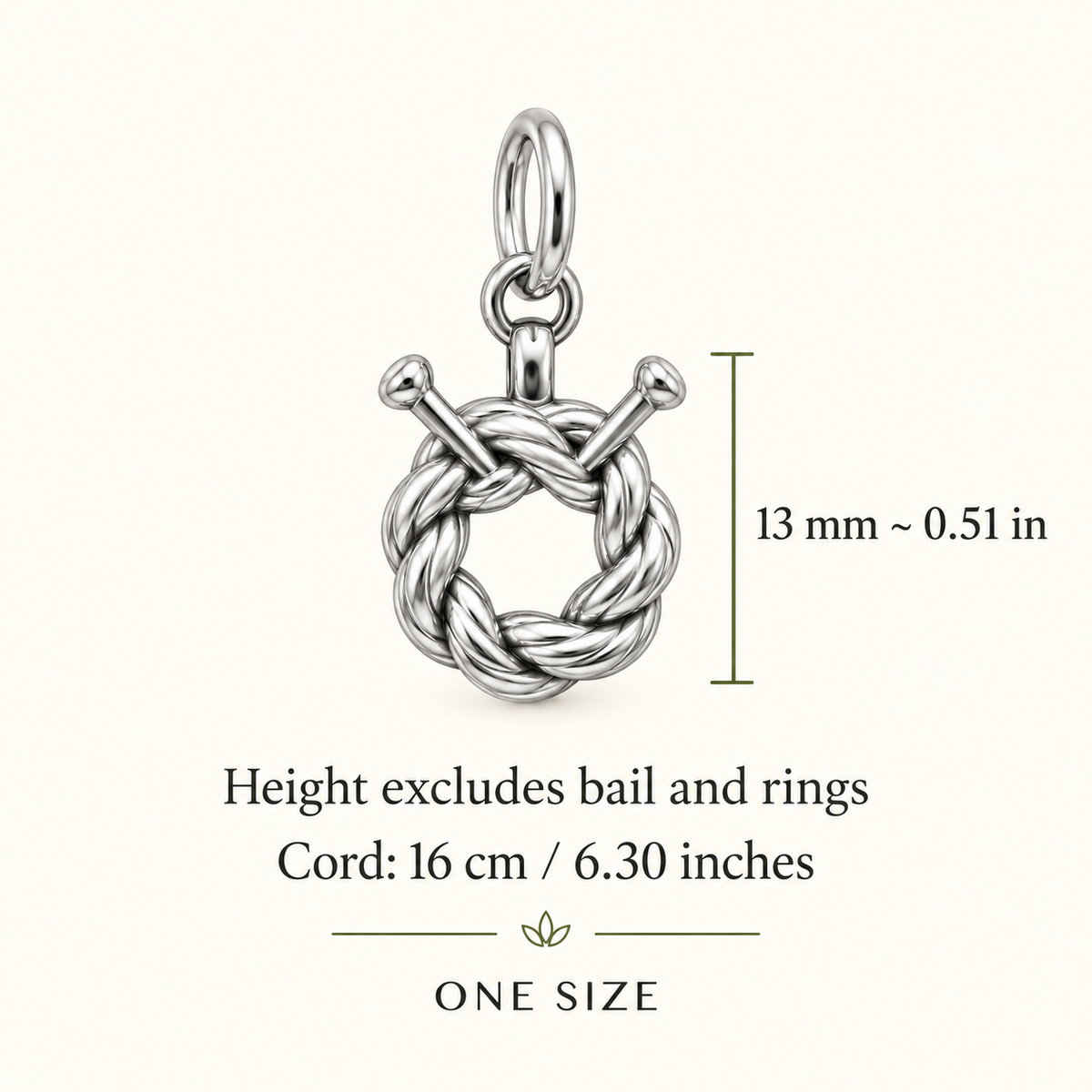Knitting Friend Circle Charm Gift | size | 852da4f612f16bbea92a5ec91f8c9b8a9e5f3790f50d20c3b78f2b61225f5c4b