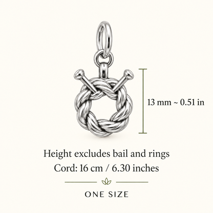 Knitting Friend Circle Charm Gift | size | 852da4f612f16bbea92a5ec91f8c9b8a9e5f3790f50d20c3b78f2b61225f5c4b