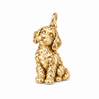 Bernedoodle — The Way You Look at Me Every Day Charm — Gold