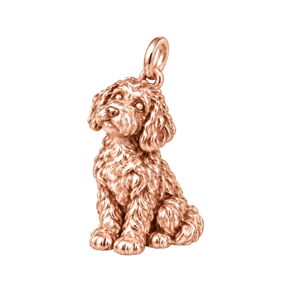 Bernedoodle — The Way You Look at Me Every Day Charm — Rose Gold