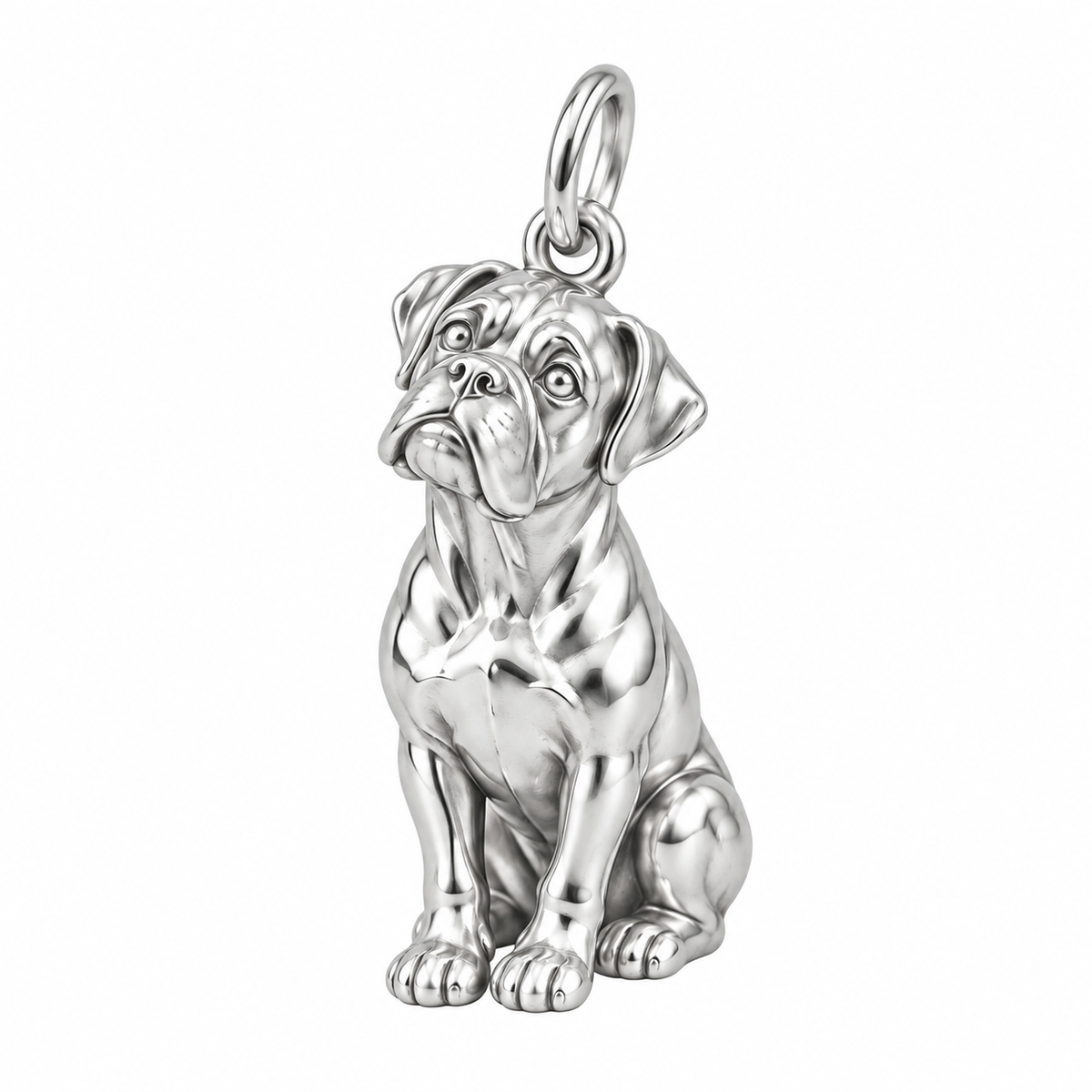 Boxer — The Way You Look at Me Every Day Charm — Silver