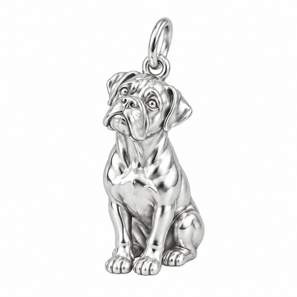 Boxer — The Way You Look at Me Every Day Charm — Silver