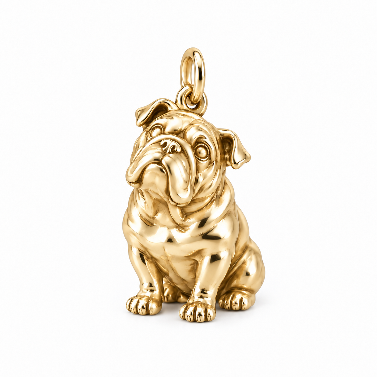Bulldog — The Way You Look at Me Every Day Charm — Gold