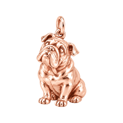 Bulldog — The Way You Look at Me Every Day Charm — Rose Gold