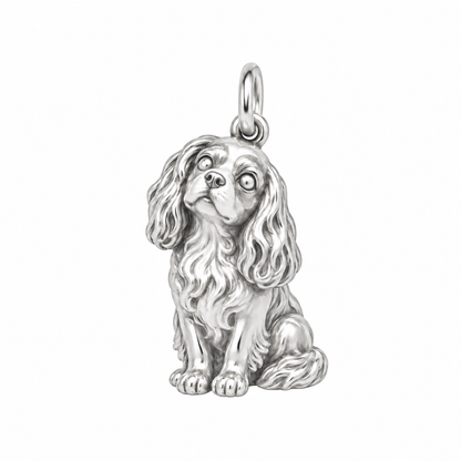Cavalier King Charles Spaniel — The Way You Look at Me Every Day Charm — Silver