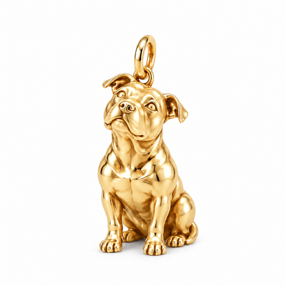 Pit Bull — The Way You Look at Me Every Day Charm — Gold