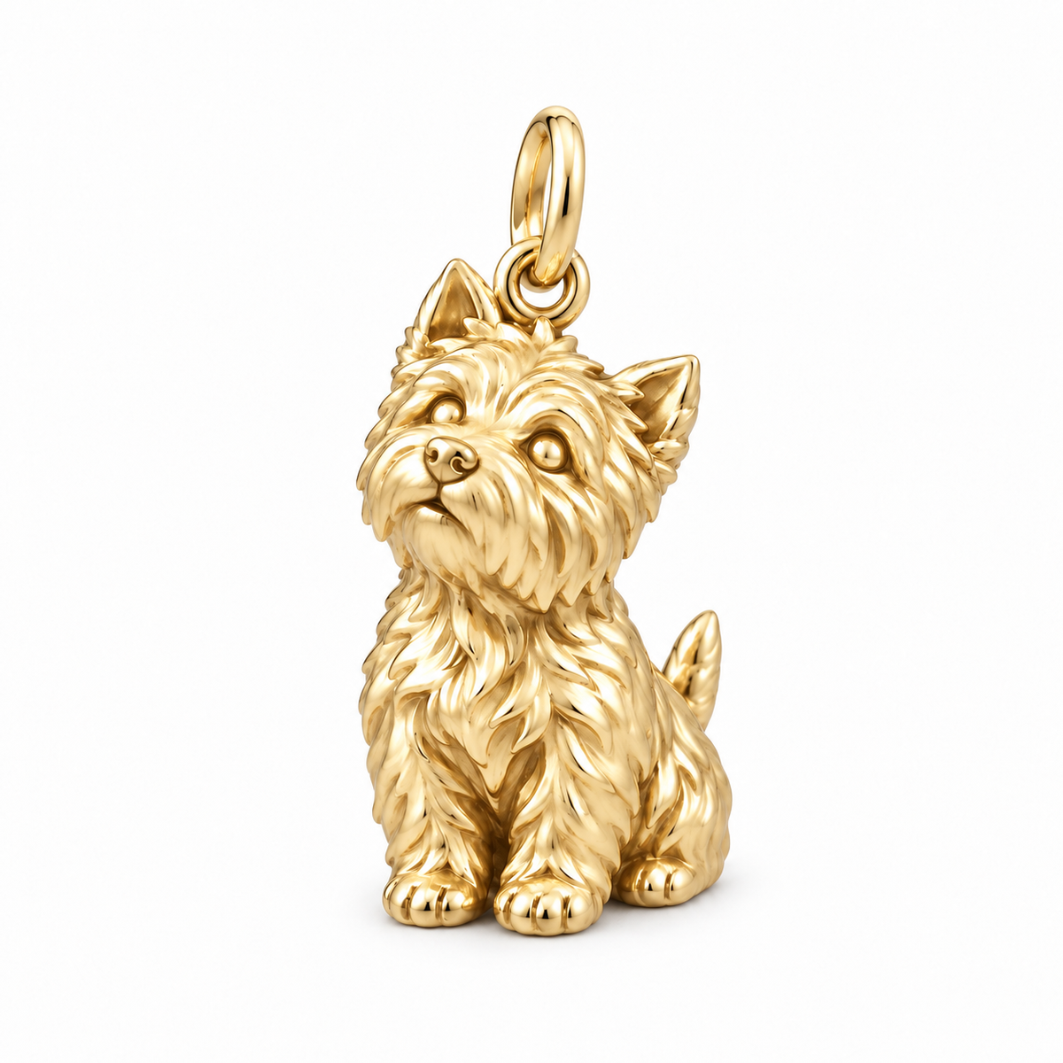 West Highland White Terrier — The Way You Look at Me Every Day Charm — Gold