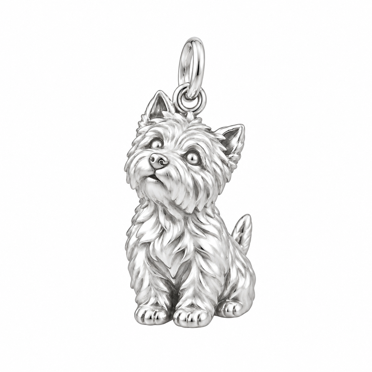 West Highland White Terrier — The Way You Look at Me Every Day Charm — Silver